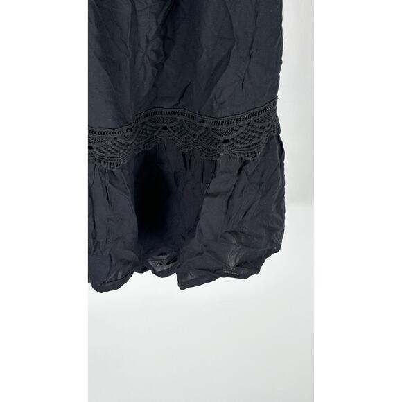 Swimsuits For All Cold Shoulder Rayon Swim Cover Up Womens Size 18/20 Black New - Picture 4 of 8